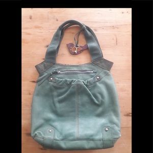 SakRoots leather purse.